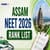 Assam NEET Rank List 2026: Merit List PDF Download at dme.assam.gov.in